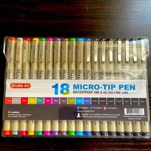 Shuttle Art 18 micro tip pens